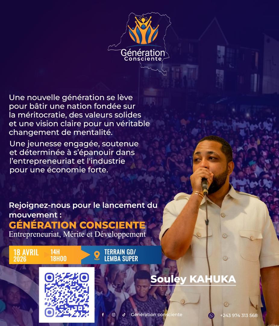 Génération Consciente : La jeunesse congolaise se lève pour l’entrepreneuriat, le mérite et le développement